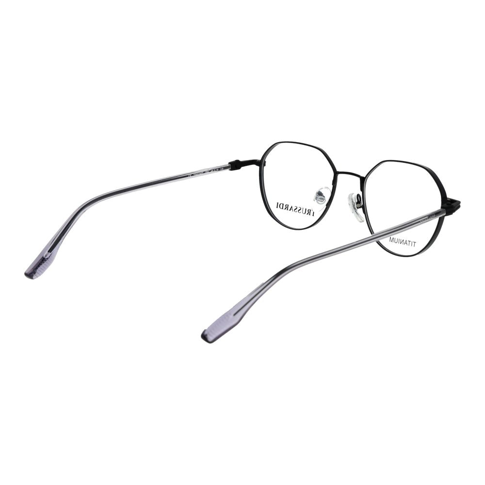Trussardi Brille aus schwarzem Titan (Gestell)
