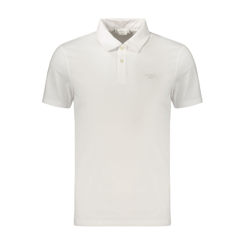 Guess Jeans White Cotton Men's Polo Shirt