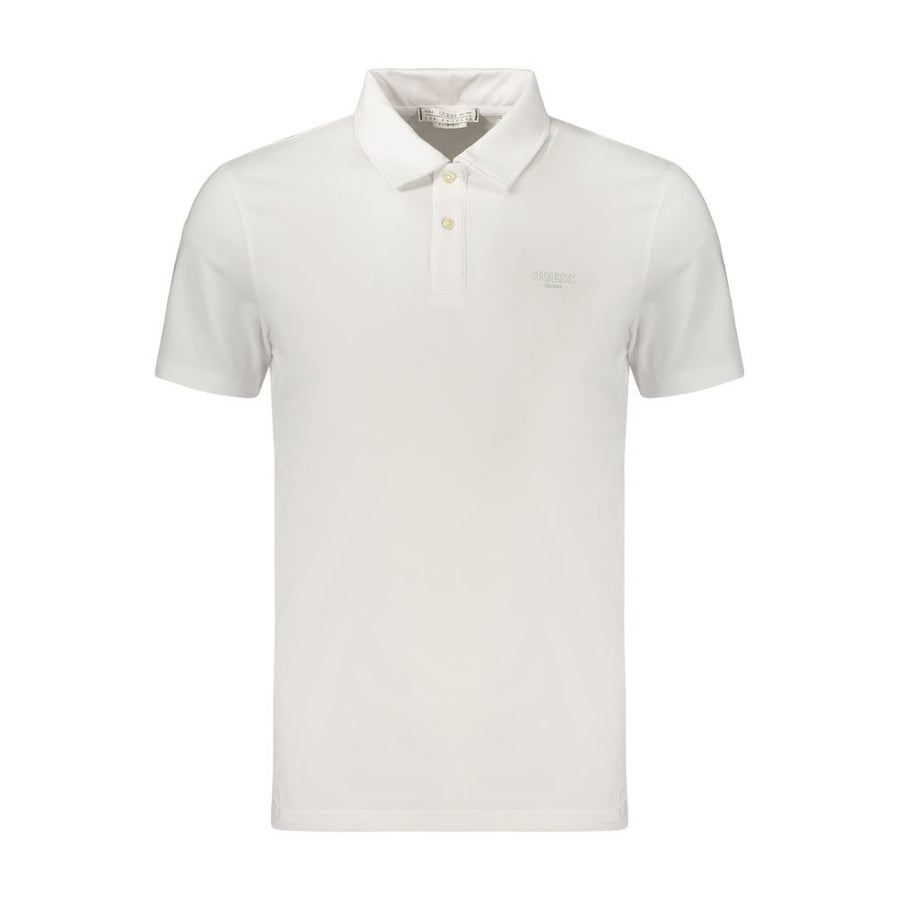Guess Jeans White Cotton Men's Polo Shirt