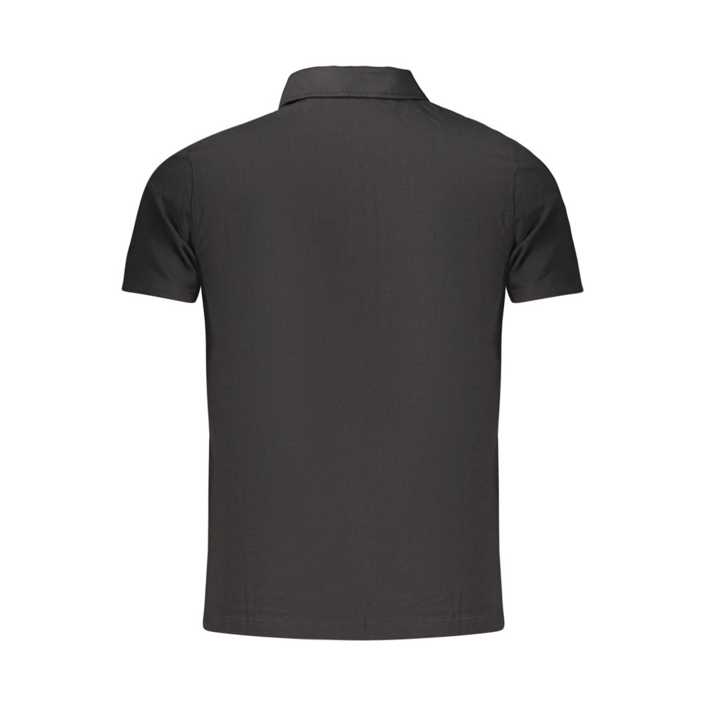 Guess Jeans Men's Black Cotton Polo Shirt