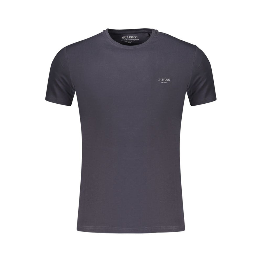 Guess Jeans Blaues Baumwoll-T-Shirt für Herren