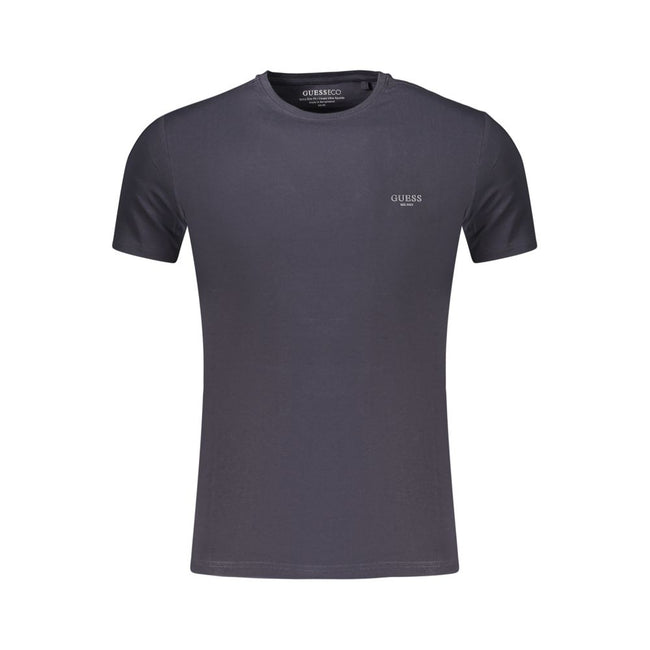 Guess Jeans Blaues Baumwoll-T-Shirt für Herren