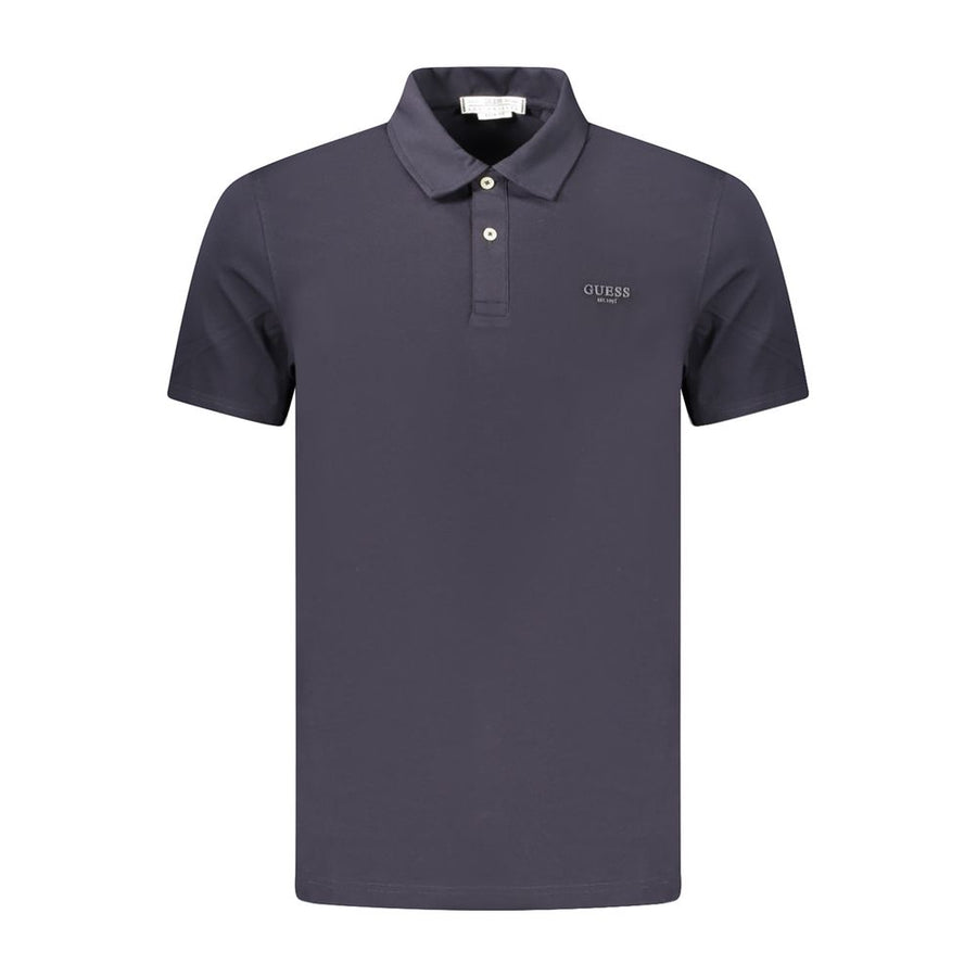 Guess Jeans Men's Blue Cotton Polo Shirt