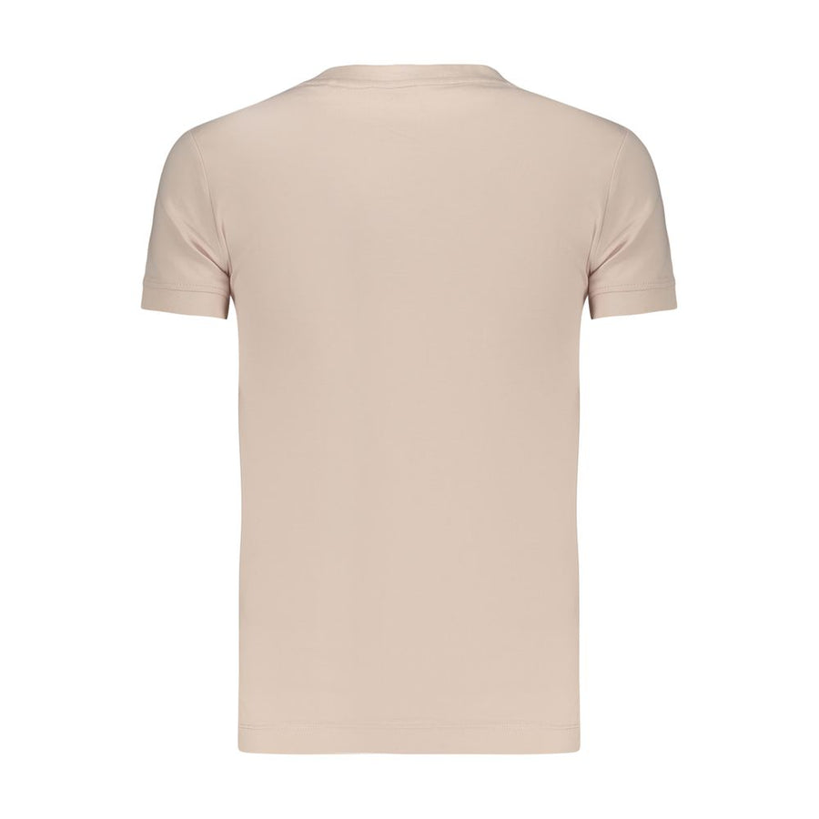 Guess Jeans Pinkes Baumwoll-T-Shirt für Damen