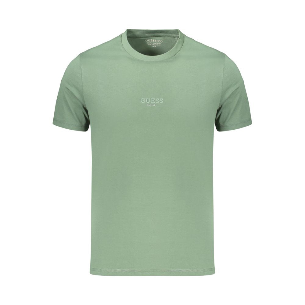 Guess Jeans Men's Green Cotton T-Shirt
