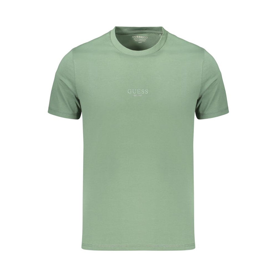 Guess Jeans Grünes Baumwoll-T-Shirt für Herren