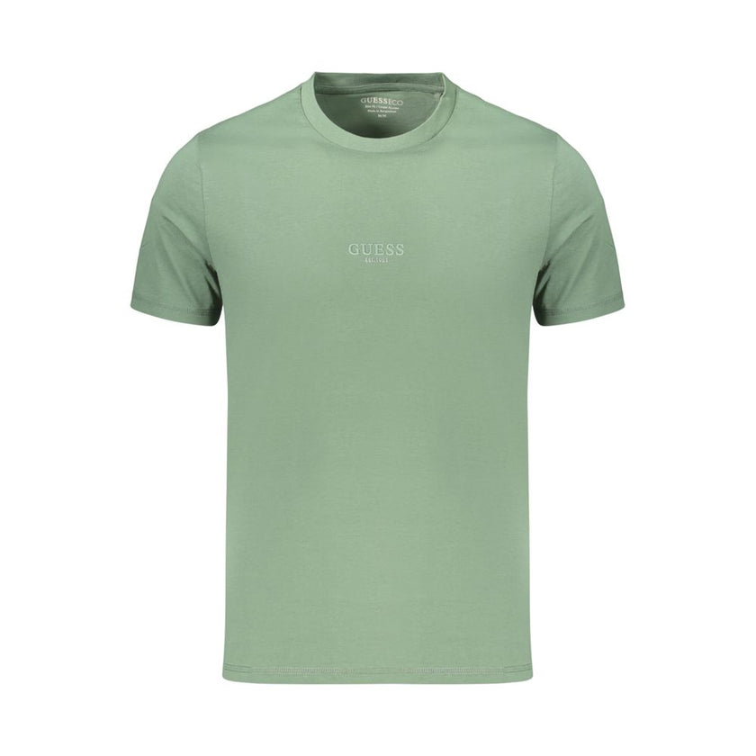 Guess Jeans Grünes Baumwoll-T-Shirt für Herren