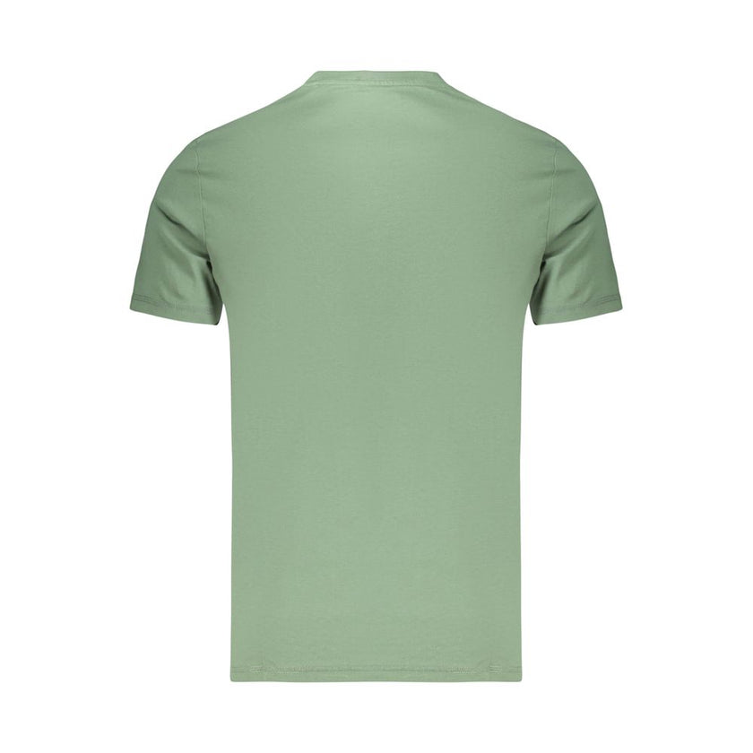 Guess Jeans Grünes Baumwoll-T-Shirt für Herren