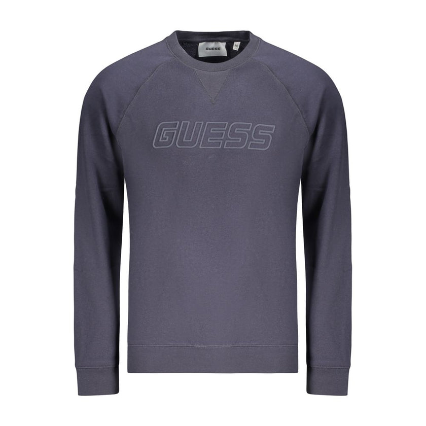 Guess Jeans Blaues Baumwoll-Sweatshirt für Herren