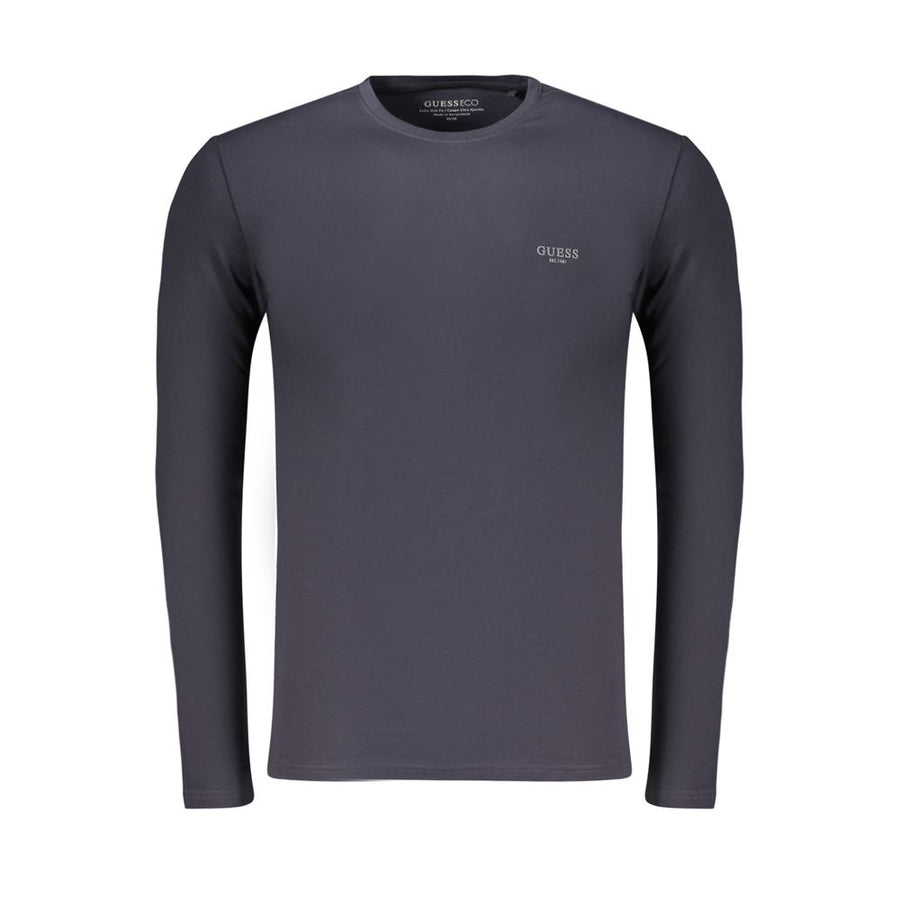 Guess Jeans Blaues Baumwoll-T-Shirt für Herren