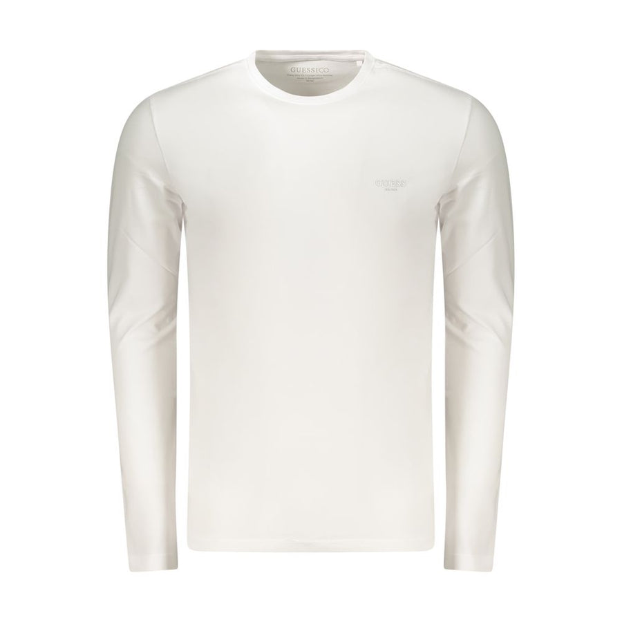 Guess Jeans Weißes Herren-T-Shirt aus Baumwolle