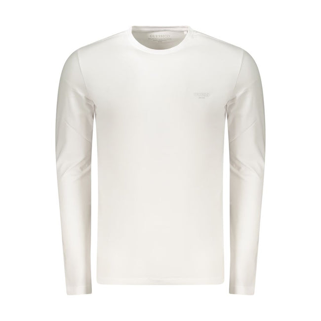 Guess Jeans Weißes Herren-T-Shirt aus Baumwolle