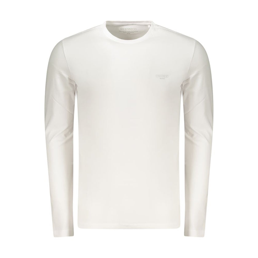 Guess Jeans Weißes Herren-T-Shirt aus Baumwolle