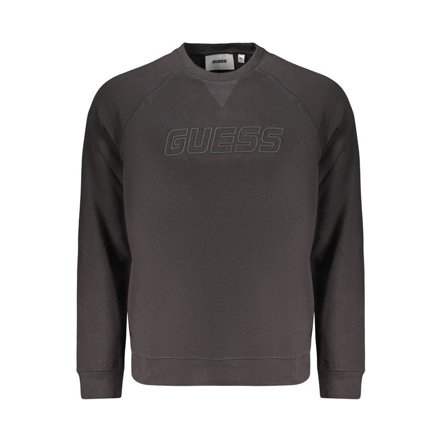 Guess Jeans Black Cotton Sweatshirt