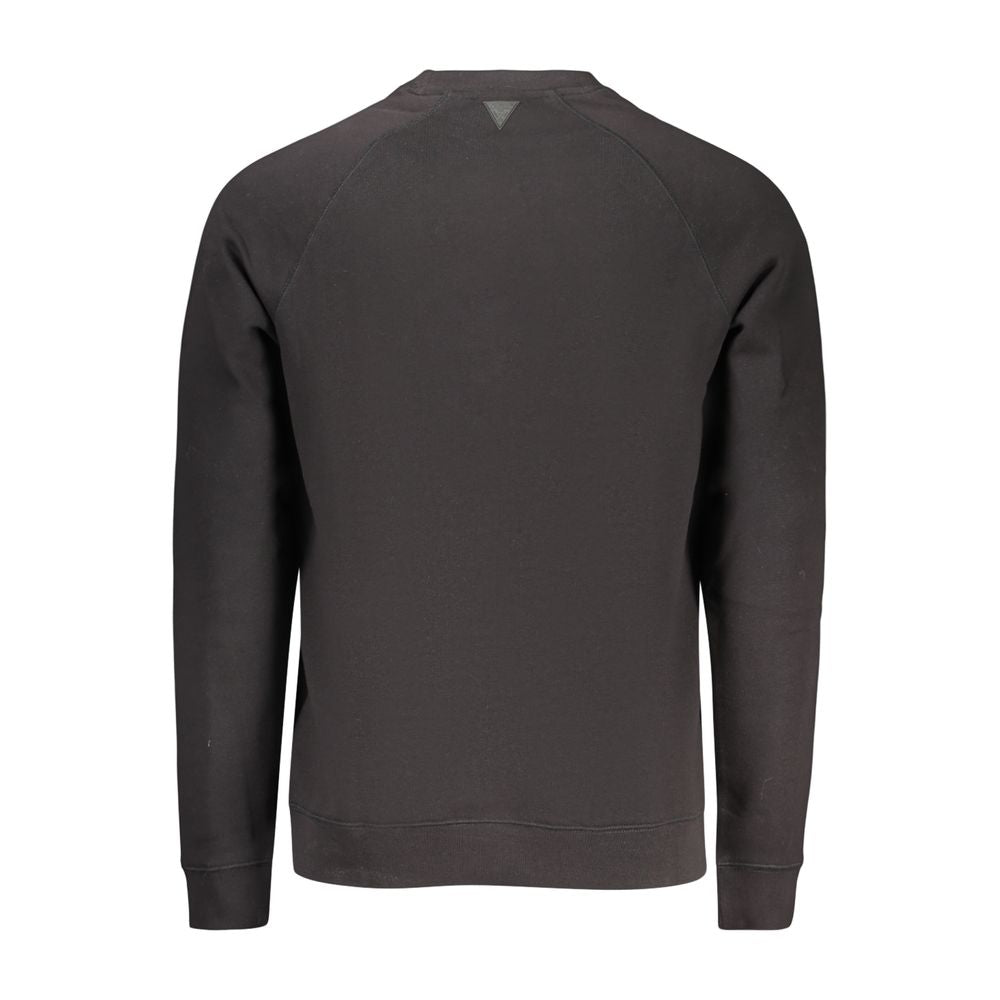 Guess Jeans Black Cotton Sweatshirt