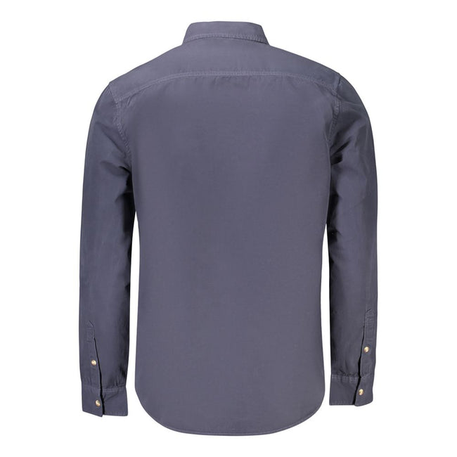 Guess Jeans Herrenhemd aus blauer Baumwolle