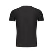 Guess Jeans Schwarzes Baumwoll-T-Shirt für Herren