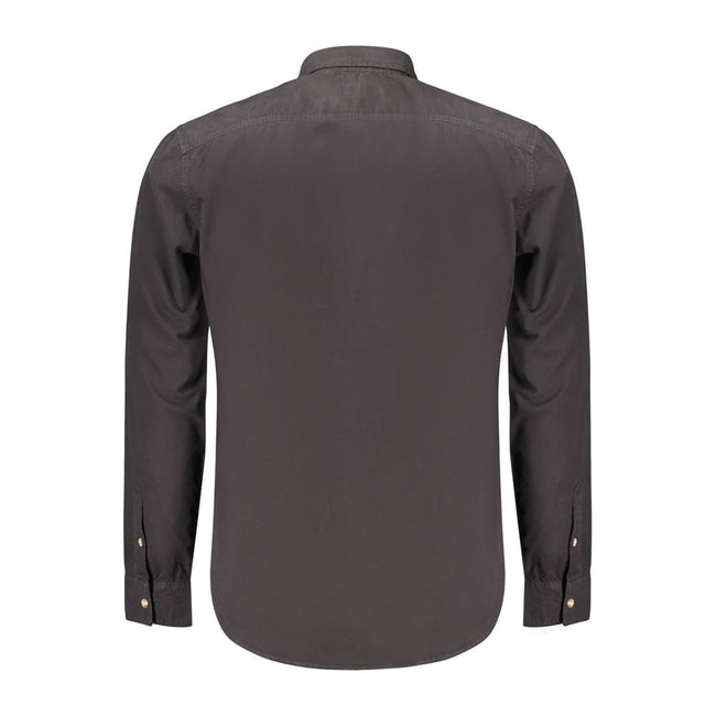 Guess Jeans Schwarzes Baumwollhemd für Herren