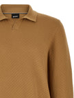 Hugo Boss Braunes Baumwoll-Polohemd