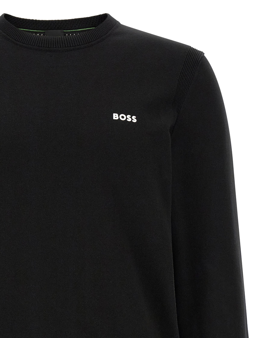 Hugo Boss Schwarzer Baumwollcardigan