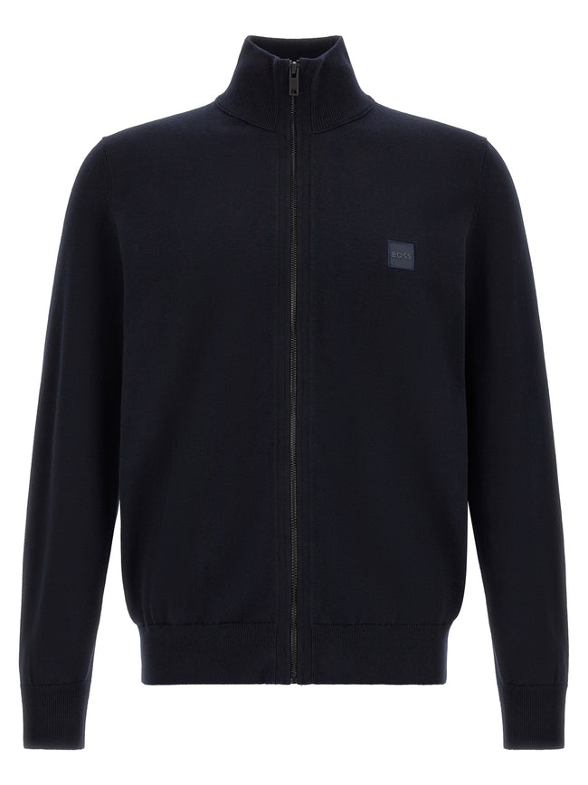 Hugo Boss Blauer Baumwollcardigan