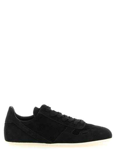 Rick Owens Bicolor-Sneakers aus Kalbsleder
