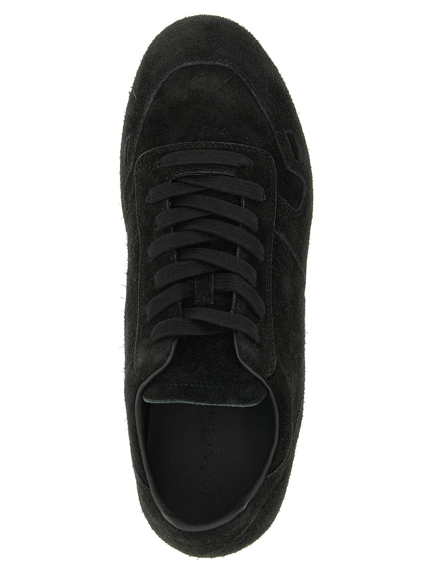 Rick Owens Bicolor Calfskin Low Top Sneakers