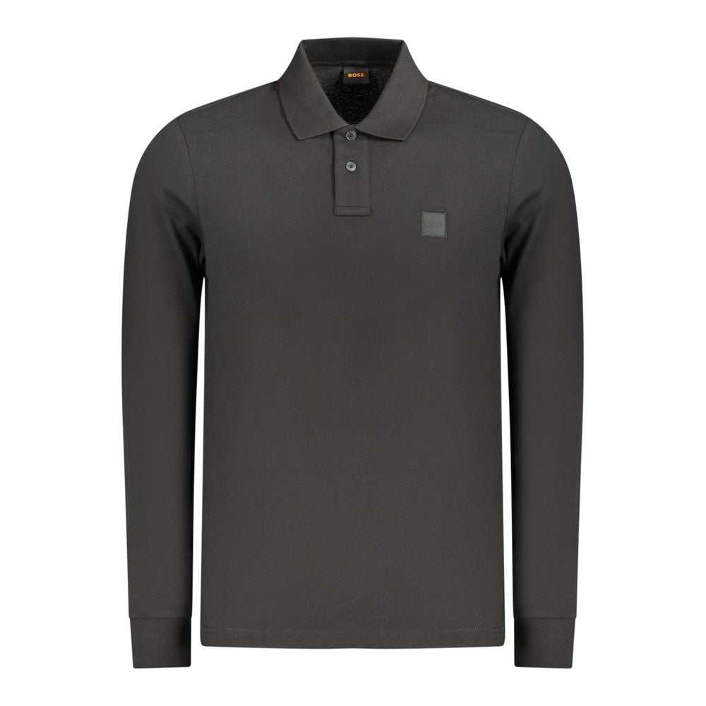 Hugo Boss schwarzes Herren-Poloshirt aus Baumwolle mit Slim-Fit und BOSS Logo