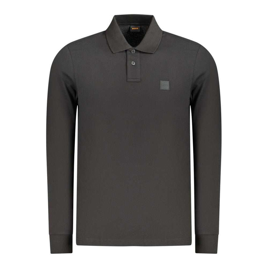 Hugo Boss schwarzes Herren-Poloshirt aus Baumwolle mit Slim-Fit und BOSS Logo