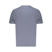 Hugo Boss Baumwoll-T-Shirt in Blau mit Rundhalsausschnitt und Logo-Applikation aus Bio-Baumwolle und Elasthan