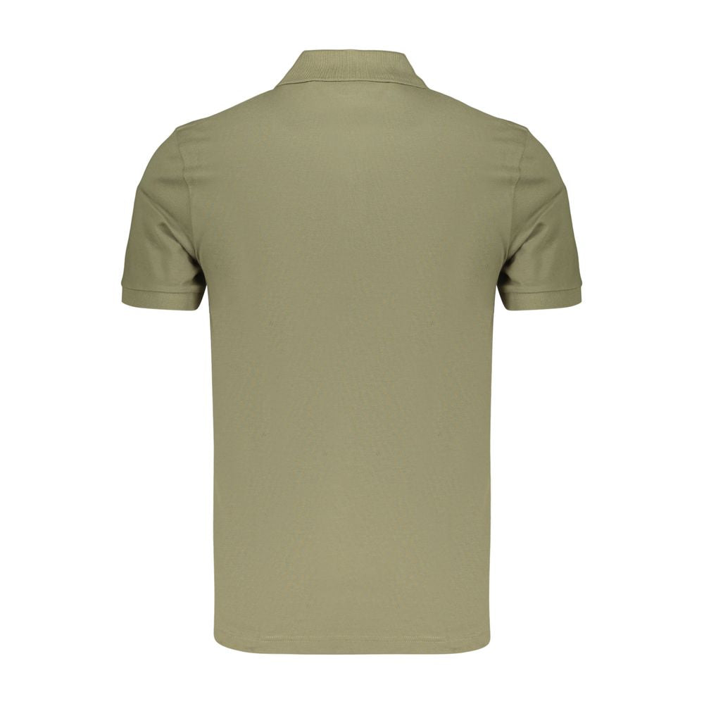 Hugo Boss Men's Green Cotton Polo Shirt