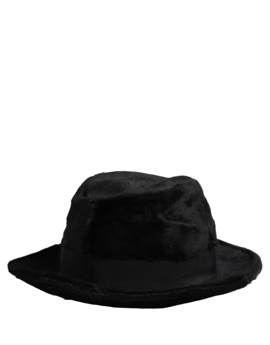 Dolce & Gabbana Men's Black Classic Wide Brim Fedora Hat Capello
