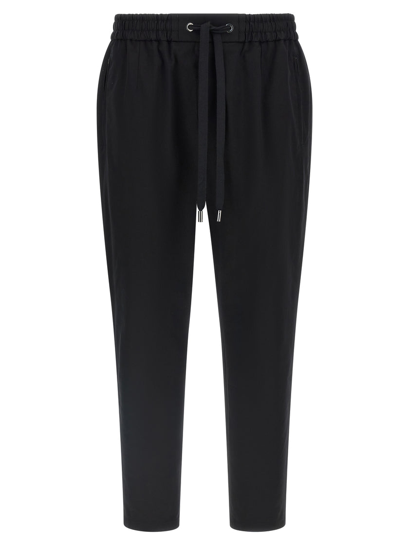 Dolce & Gabbana Schwarze Baumwoll-Freizeithose