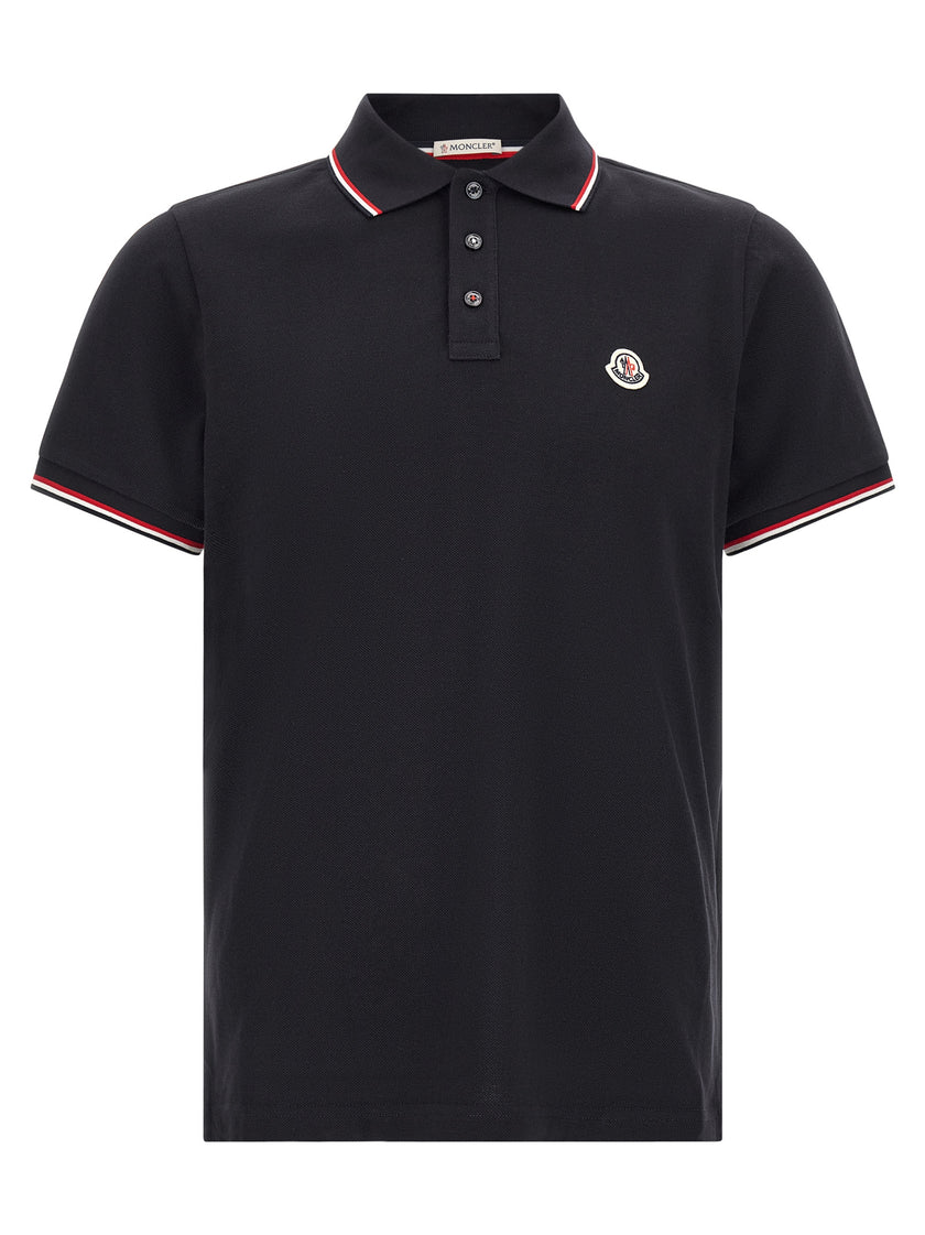 Moncler Blaues Baumwoll-Polohemd