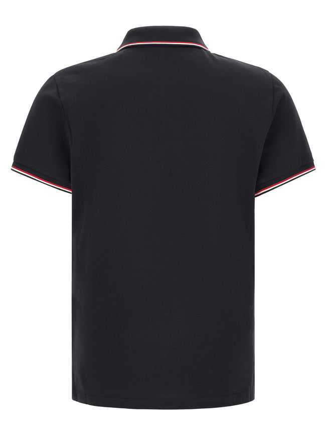 Moncler Blaues Baumwoll-Polohemd