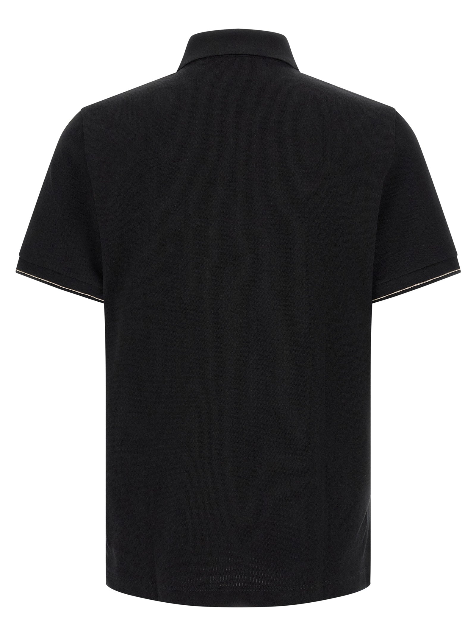 Hugo Boss Schwarzes Baumwoll-Poloshirt