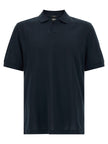 Hugo Boss Blaues Baumwoll-Polohemd