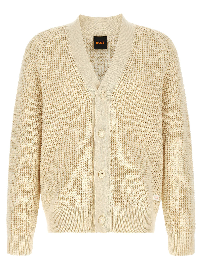 Hugo Boss Beige Cotton Cardigan