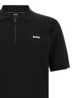 Hugo Boss Schwarzes Baumwoll-Poloshirt