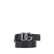 Dolce & Gabbana Schwarzer Kalbsleder Bos Taurus Regular Gürtel