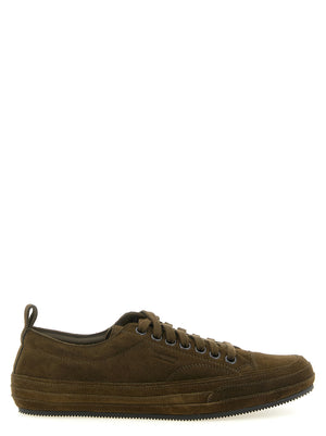 Tom Ford Bicolor Low Top Sneakers aus Leder