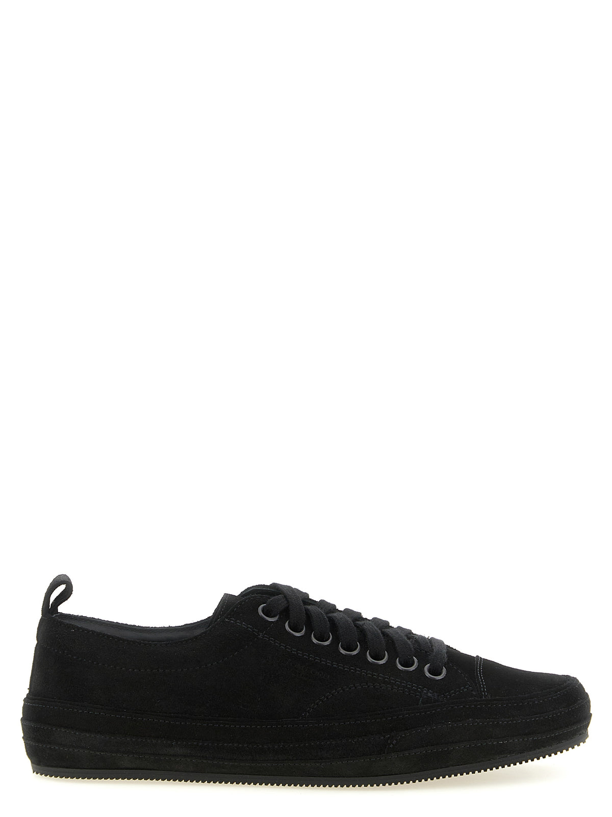 Tom Ford Black Leather Low-Top Sneakers