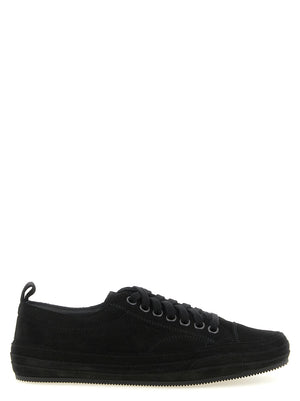 Tom Ford schwarze Low-Top-Sneaker aus Leder