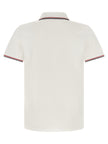 Moncler Weißes Poloshirt aus Baumwolle