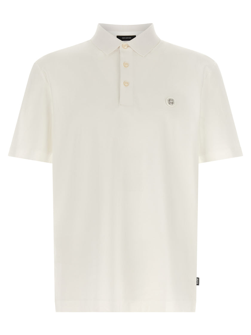 Hugo Boss Weißes Poloshirt aus Baumwolle