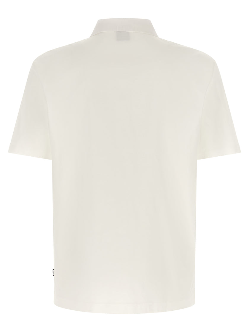 Hugo Boss Weißes Poloshirt aus Baumwolle