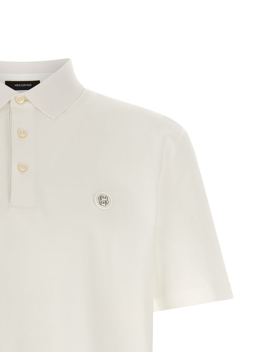 Hugo Boss Weißes Poloshirt aus Baumwolle