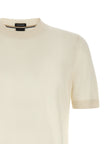 Hugo Boss Weißes T-Shirt aus reiner Schurwolle