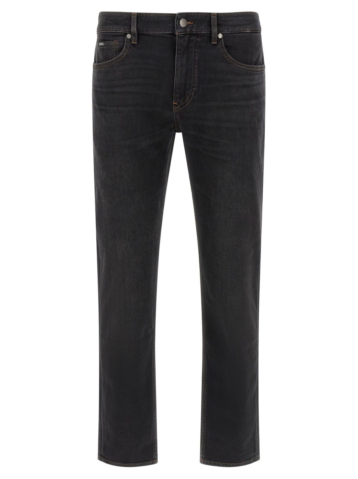 Hugo Boss Black Straight-Leg Cotton Jeans