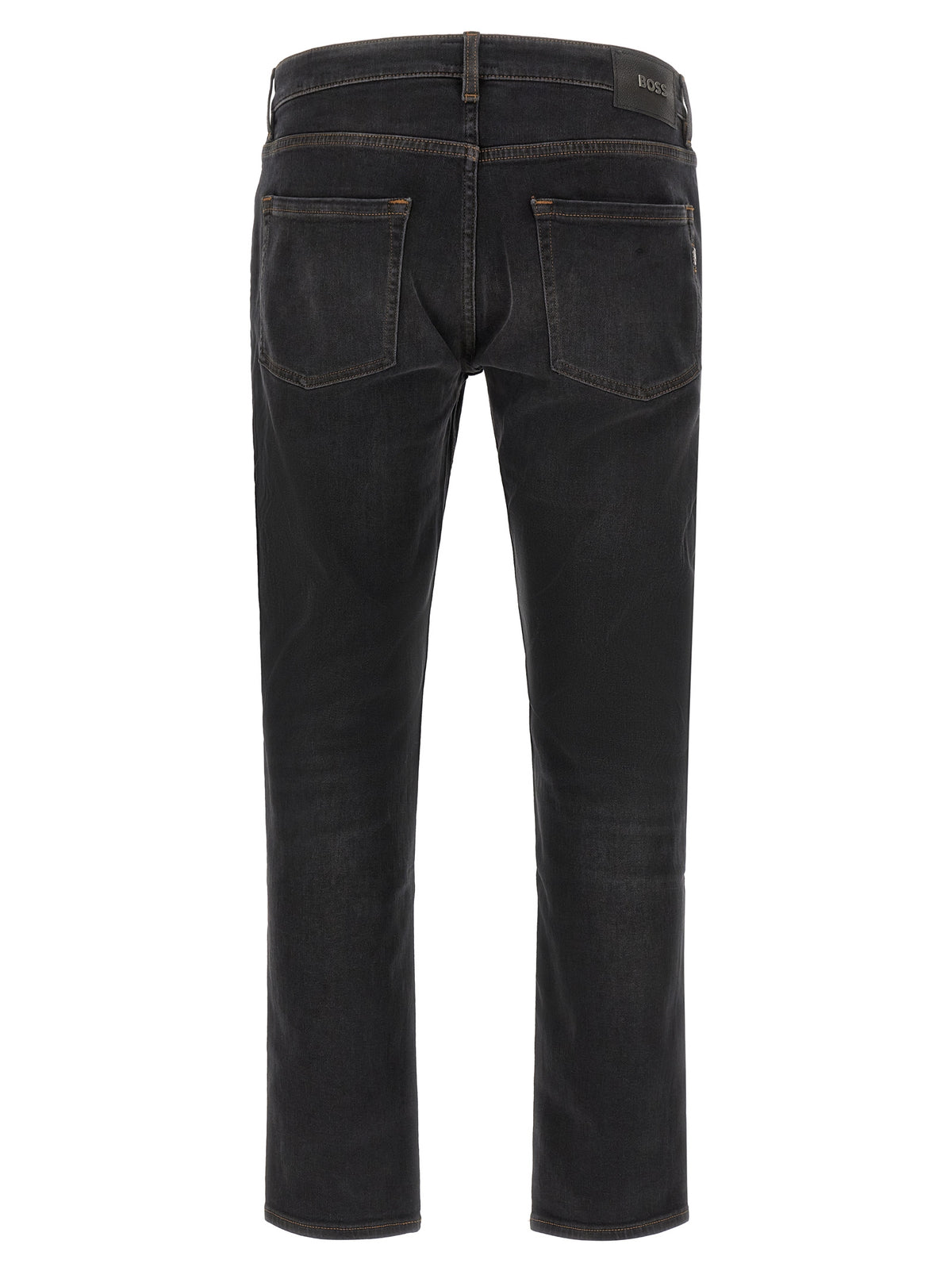 Hugo Boss Black Straight-Leg Cotton Jeans